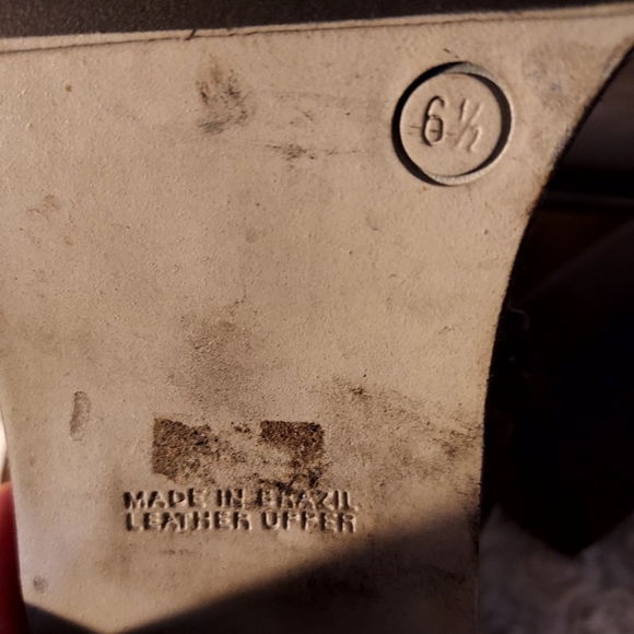 Hillard & Hanson Trudy Brown Leather Chunky Block Heel Ankle Boots 6.5 Classic - Picture 8 of 9